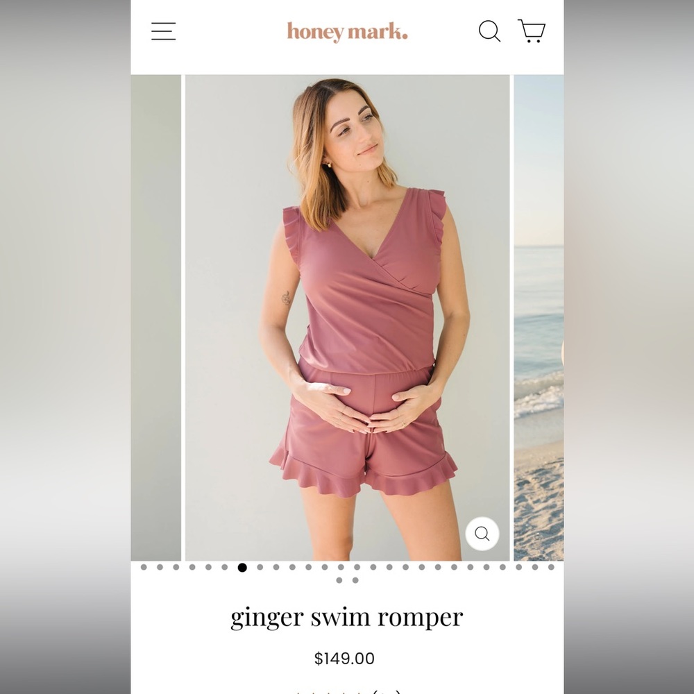 Honey Mark ginger swim romper